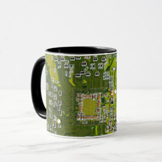 Mug Circuit imprimé circuit imprimé circuit vert circu