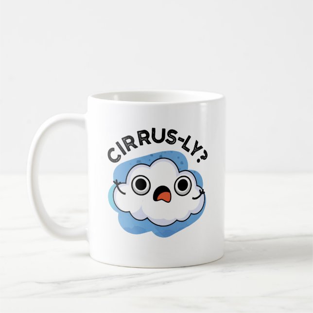 Mug Cirrus Météo Cirrus Cloud Pun (Gauche)