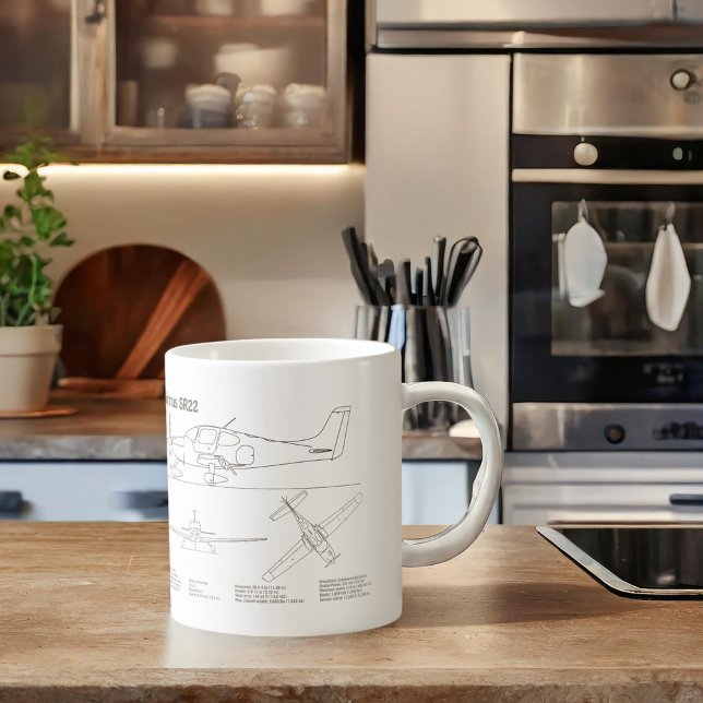 Mug Cirrus SR22 - Plans de dessin du plan directeur de (Créateur téléchargé)