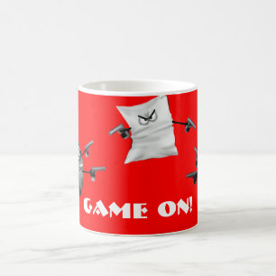 Mug ciseaux de papier de roche, jeu DESSUS !