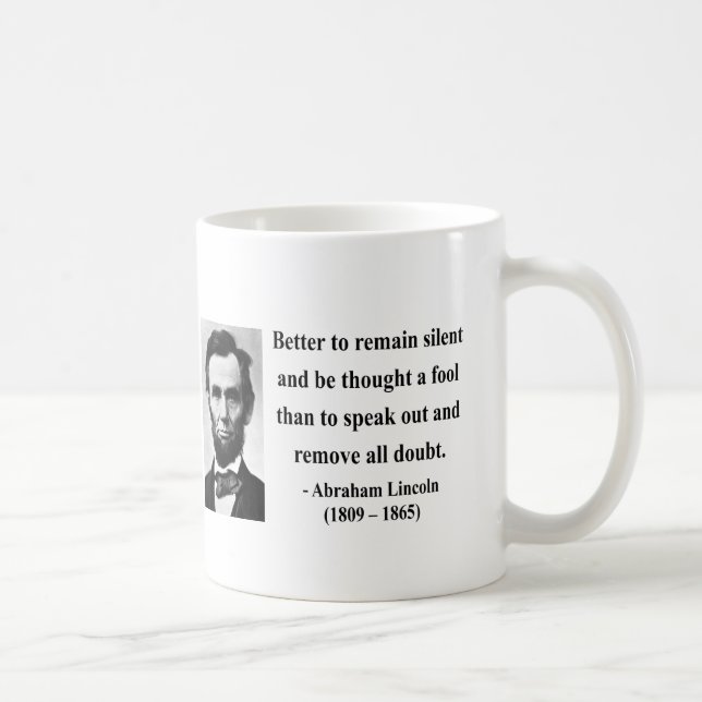 Mug Citation 15b d'Abraham Lincoln (Droite)