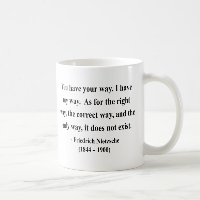 Mug Citation 1a de Nietzsche (Droite)