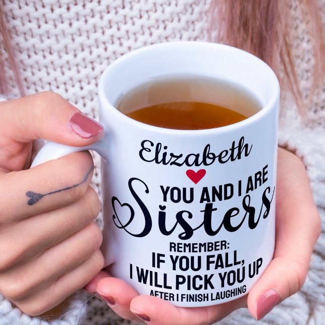 Mug Citation Amoureux Drôle Si Vous Tombez Nom Du Coeu (Créateur téléchargé)