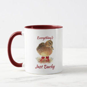 Mug Citation amusante de canard mou "Tout est juste ca