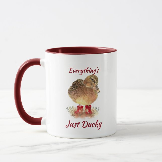 Mug Citation amusante de canard mou "Tout est juste ca (Gauche)