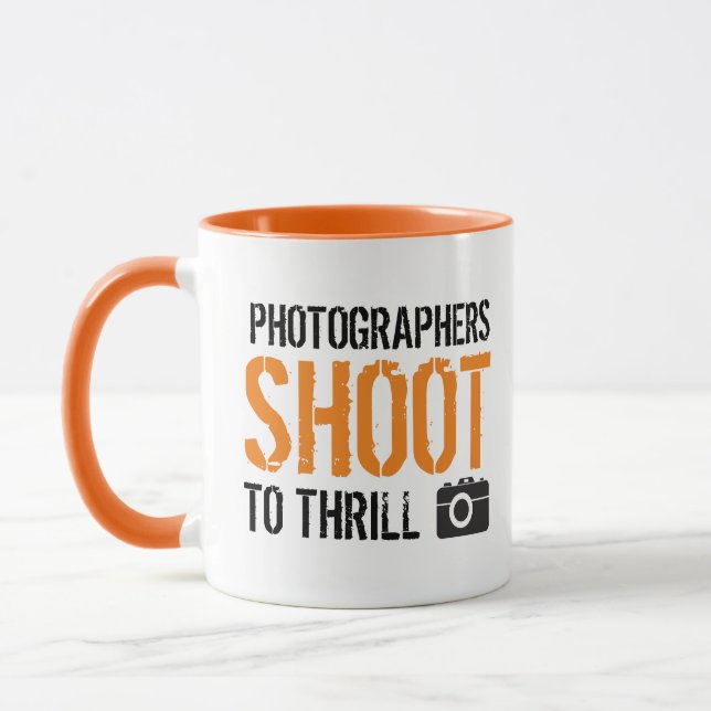 Mug Citation amusante : Les photographes tournent à l' (Gauche)