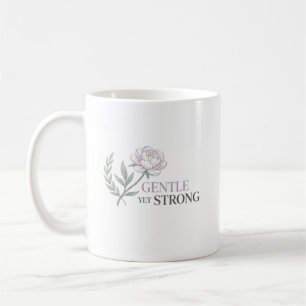 Mug Citation Botanique d'Infirmière Douce et Forte