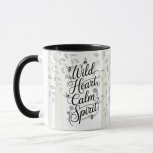 Mug Citation Botanique Heritage Wild Heart Calm Spirit