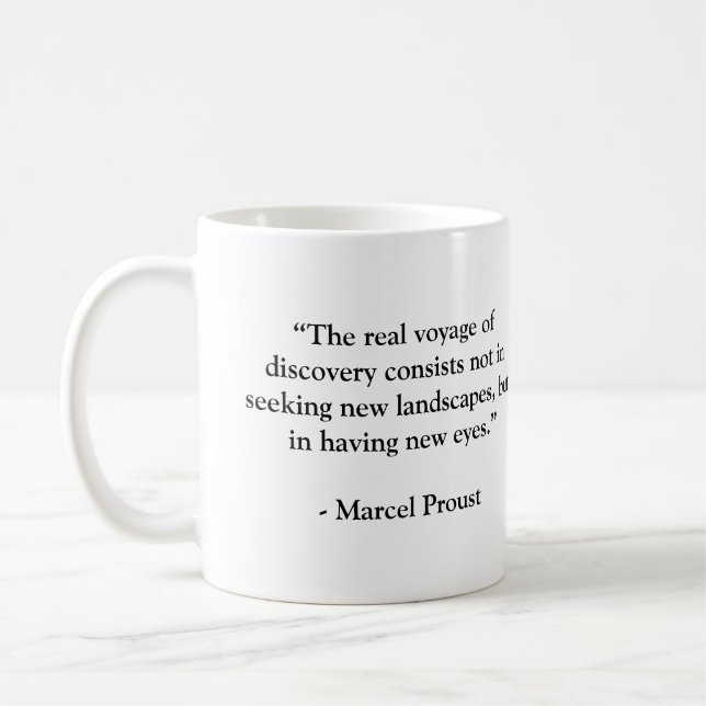 Mug Citation célèbre de Marcel Proust (Gauche)