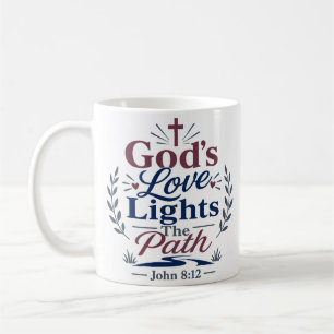 Mug Citation chrétienne de l'amour de Dieu qui éclaire