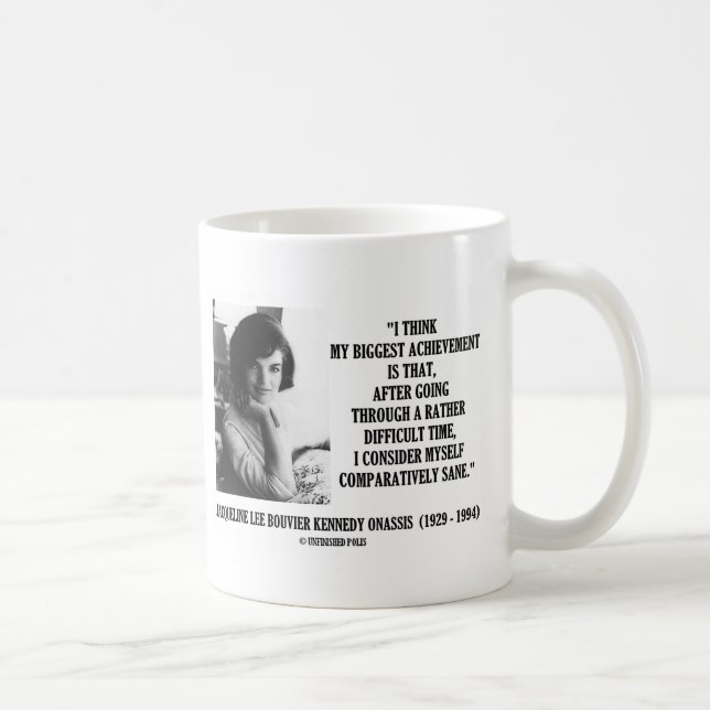 Mug Citation comparativement raisonnable de Jacqueline (Droite)