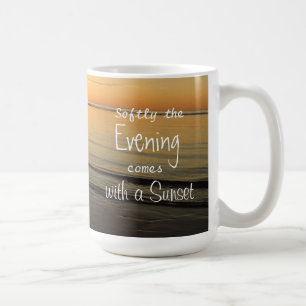 Mug Citation coucher de soleil Serene Ocean Beach Café