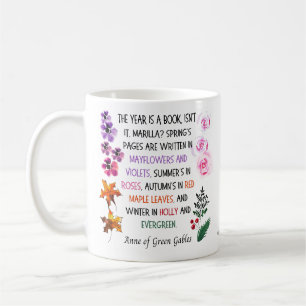 Mug Citation d'Anne of Green Gables à main colorée