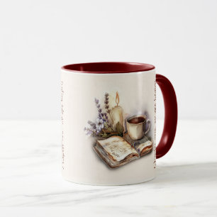 Mug Citation de amoureux de livre mignon Wrap