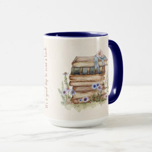 Mug Citation de amoureux de livre mignon Wrap