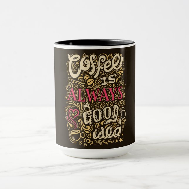 Mug Citation de café (Centre)