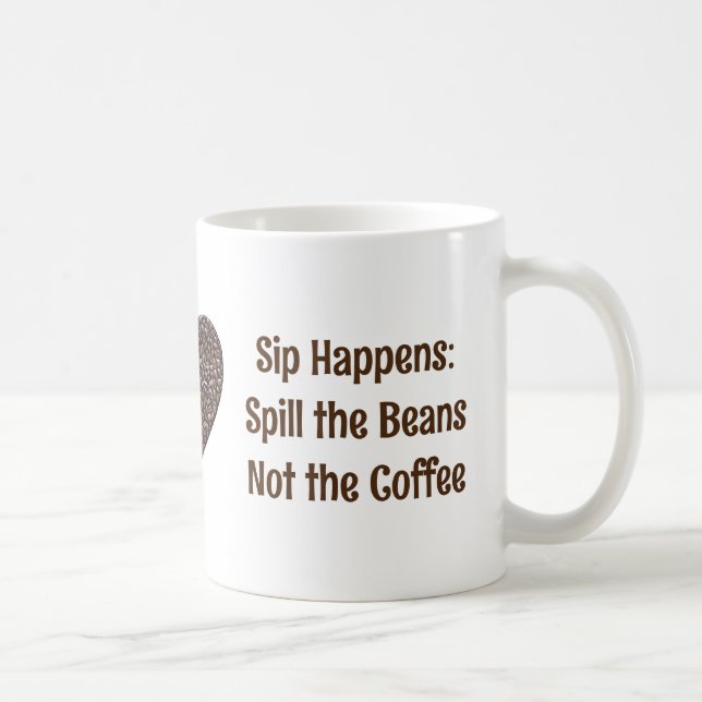 Mug Citation de café amusante (Droite)
