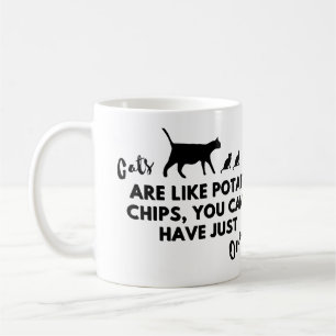 Mug Citation de chat amusante : Les chats sont comme d