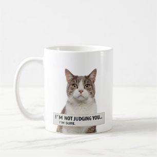 Mug Citation de chat sarcastique jugeant l'art minimal