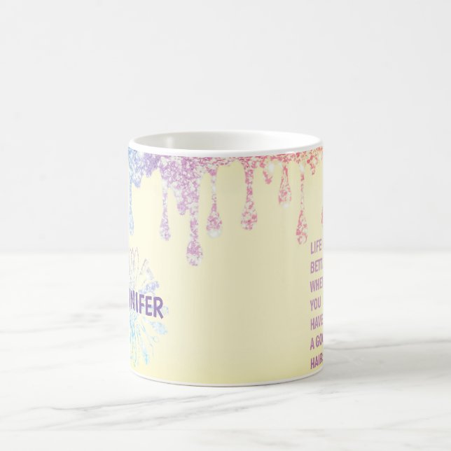 Mug Citation de coiffure personnalisée (Centre)