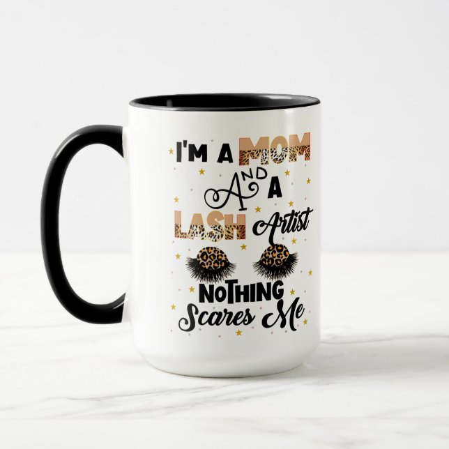 Mug Citation de Cosmetologue Artiste De Lash Drôle  (Gauche)