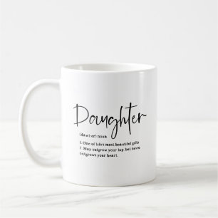 Mug Citation de définition de fille sentimentale