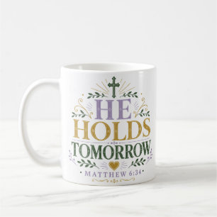 Mug Citation de dévotion quotidienne de foi Il tient d