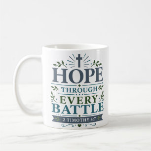 Mug Citation de foi audacieuse Espoir à travers chaque