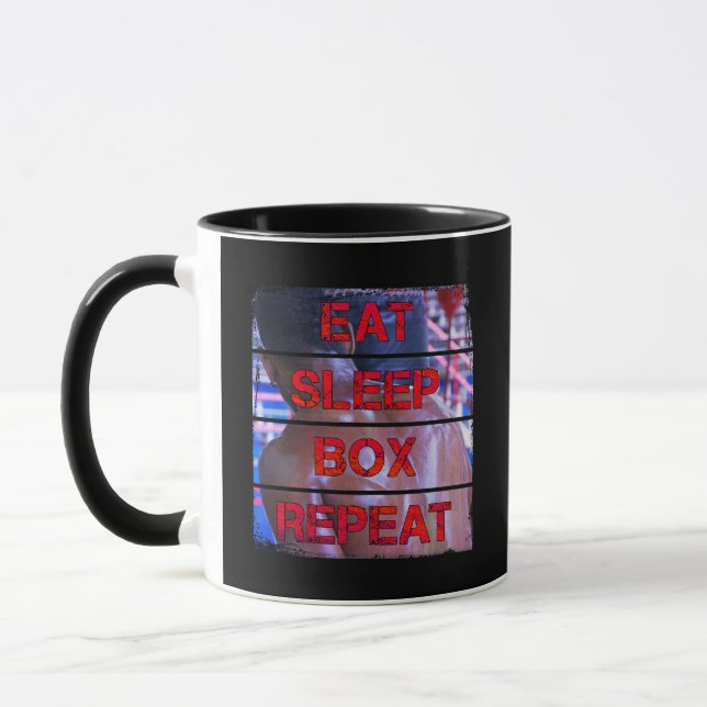 Mug Citation de formation de boîte Mangez boîte de vei (Gauche)