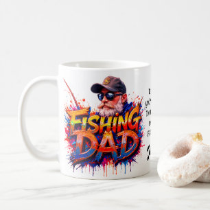 Mug Citation de graffiti de Pêcheur papa