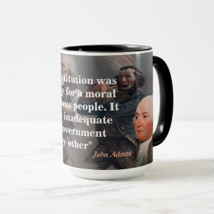 Mug Citation de John Adams sur notre Constitution