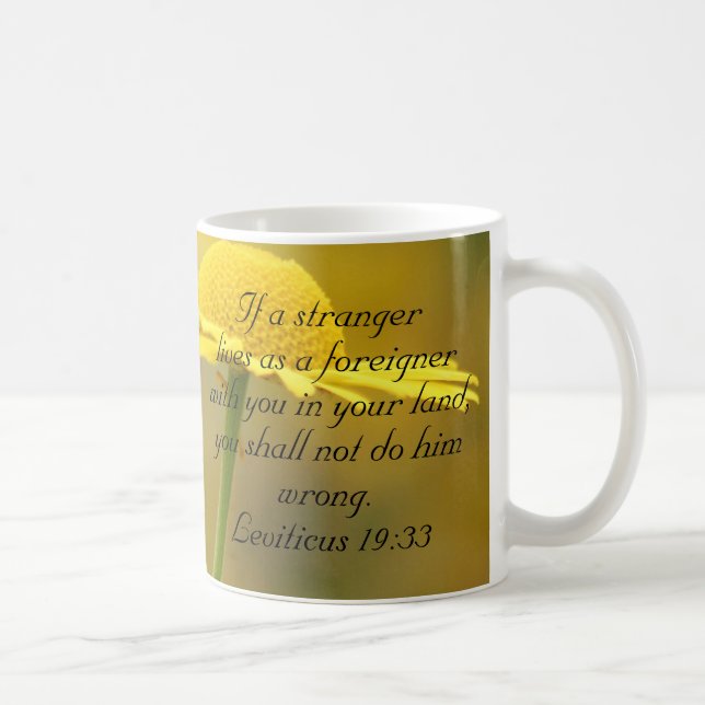Mug Citation de la Bible de l'Ancien Testament - Lévit (Droite)