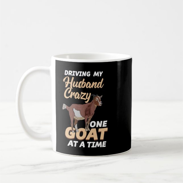 Mug Citation De La Femme De Chèvre Fou De Chèvre - Une (Gauche)