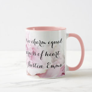 Mug Citation de la florale rose Rose Rose Rose Rose