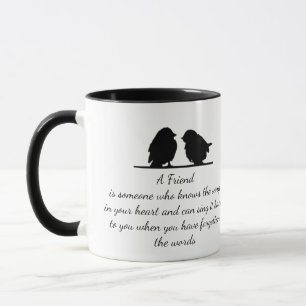 Mug Citation de l'ami Chanson dans votre coeur et les 