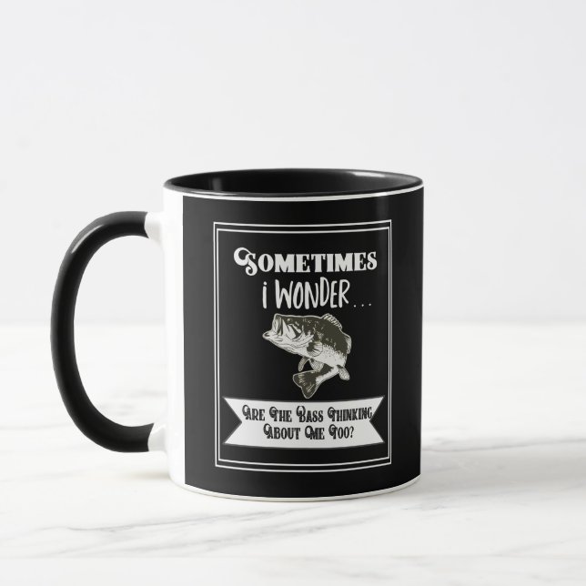 Mug Citation de large ouverture drôle de pêche au bar (Gauche)