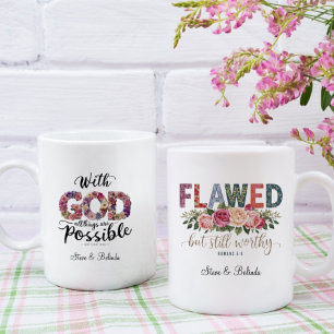 Mug Citation de l'Écriture Religieuse Motivationnelle 