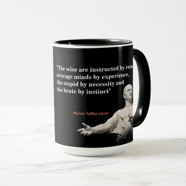Mug Citation De Marcus Tullius Cicero (Devant droit)
