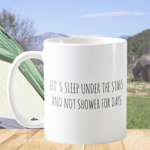 Mug Citation de mème drôle de camping mignon rustique
