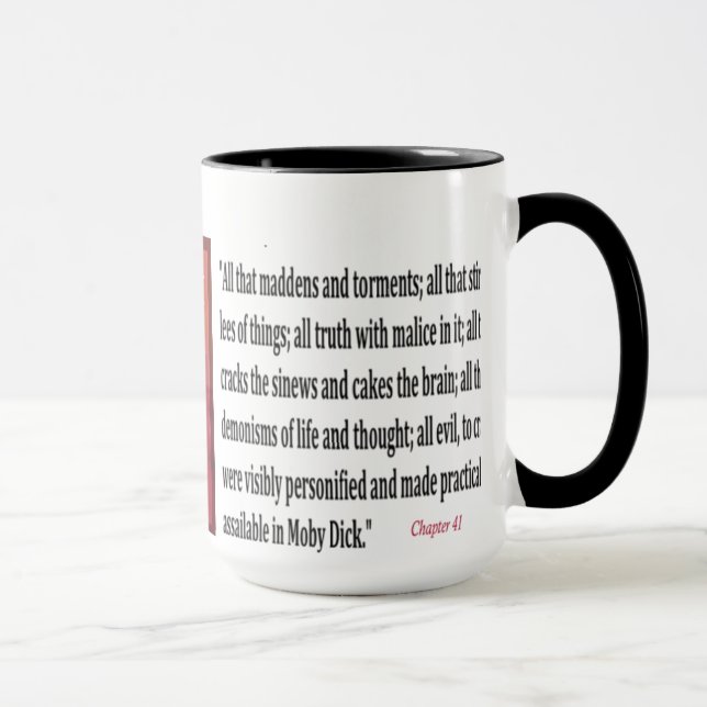 Mug Citation de Moby Dick (Droite)