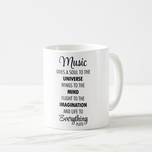 Mug Citation de musique (Devant droit)