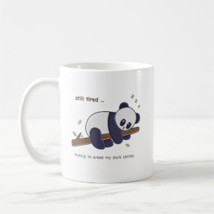 Mug Citation de Panda Paresseux – Encore Fatigué & Cer