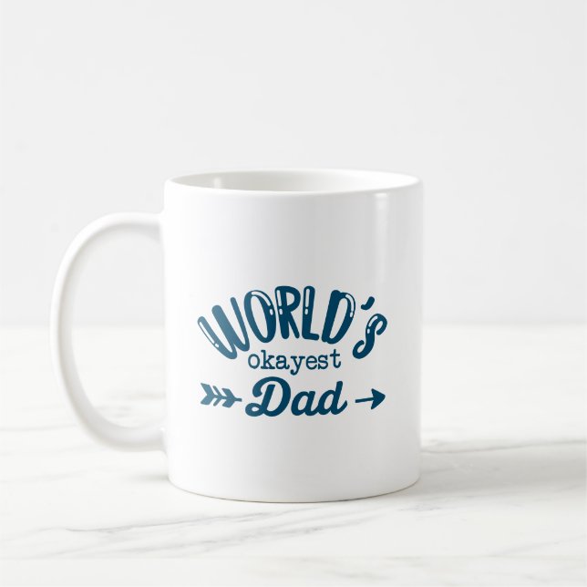 Mug Citation de papa le plus drôle du monde avec un te (Gauche)