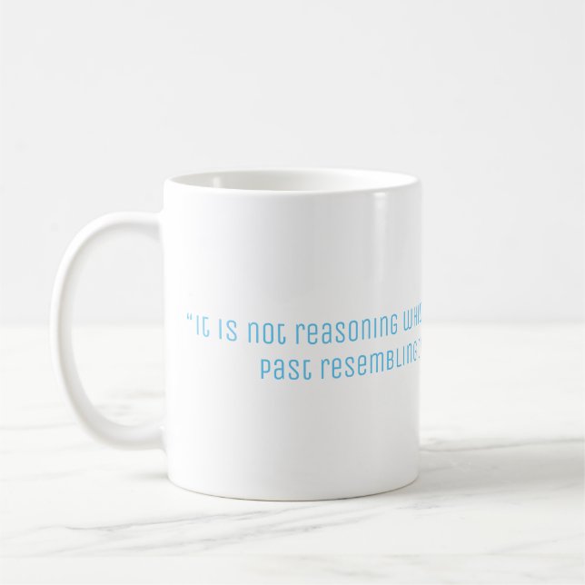 Mug Citation de philosophie de Hume (Gauche)