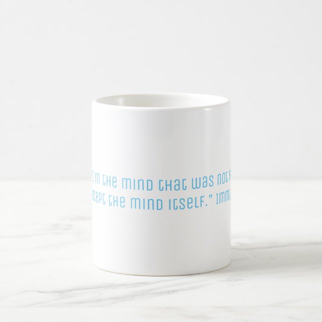 Mug Citation de philosophie de Kant (Centre)