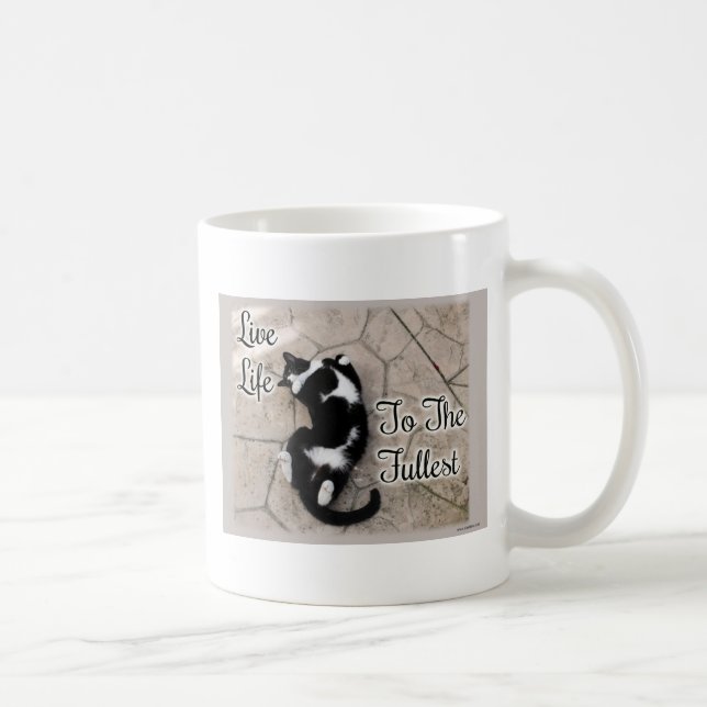 Mug Citation de photo pour chats amusants à vie entièr (Droite)