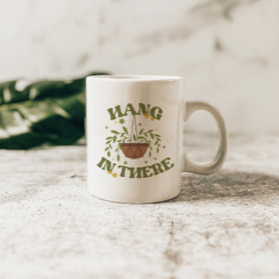 Mug Citation de positivité botanique moderne 'Accroche