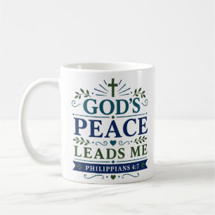 Mug Citation de prière du matin : La paix de Dieu me g