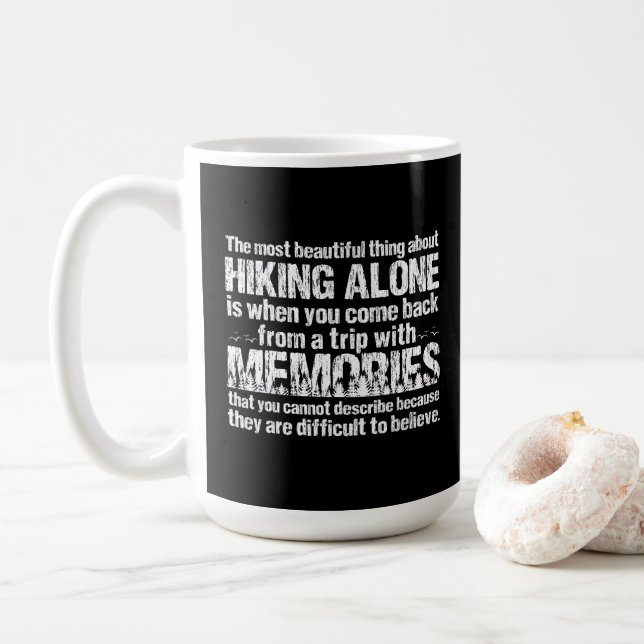 Mug Citation de randonnée Lover (Avec donut)