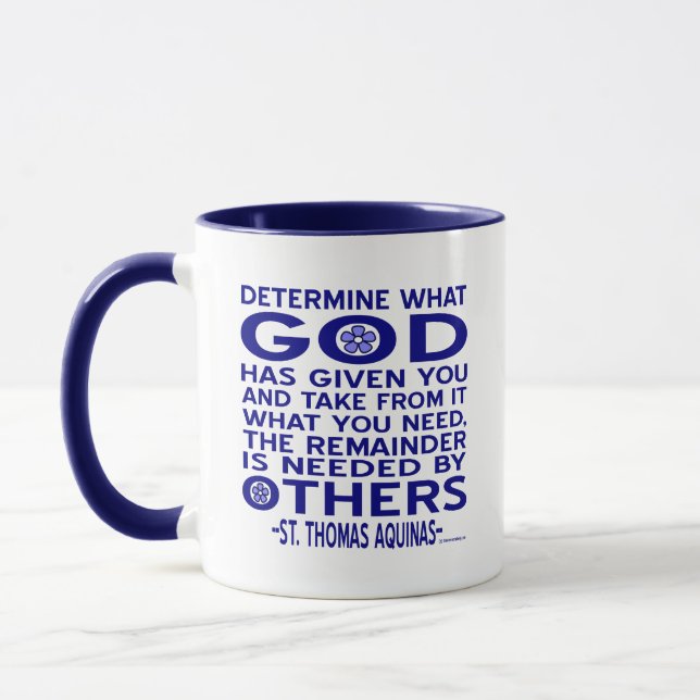 Mug Citation de Saint Thomas d'Aquin (Gauche)
